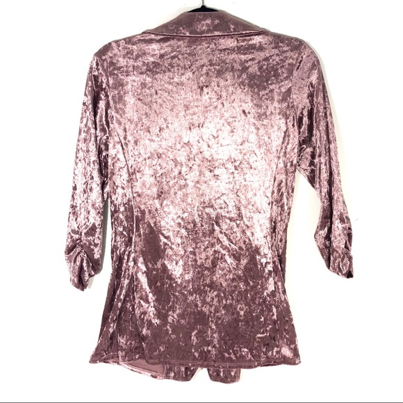 Crushed Velvet Blazer - Picture 3 of 4